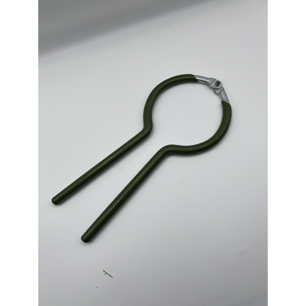 Vintage Green Vinyl Coated Canning Jar Lifter Tongs - Retro Kitchen Tool